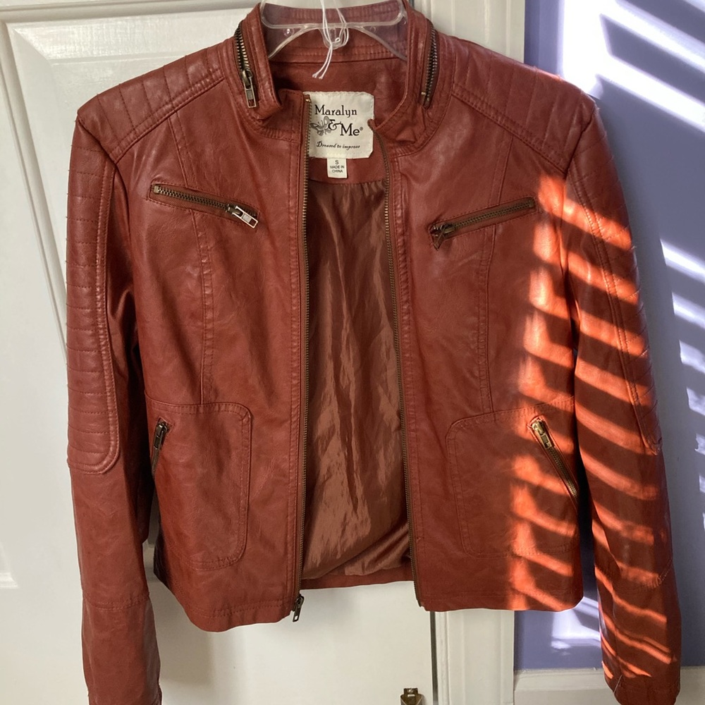 Faux leather jacket